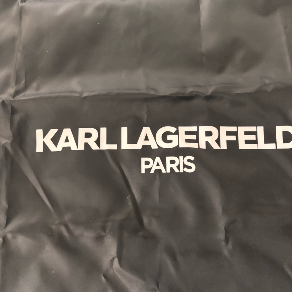 Karl Lagerfeld Black Paris Logo Bag